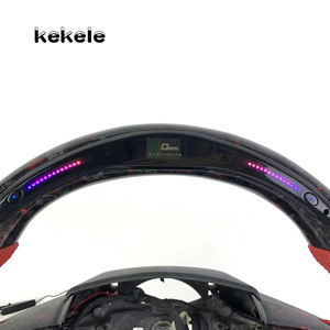 Volante <span class=keywords><strong>de</strong></span> fibra <span class=keywords><strong>de</strong></span> carbono forjado para Dodge Led apto para <span class=keywords><strong>Fiat</strong></span> 500 500C para Dodge Durango Journey Hellcat SRT 2014 se puede personalizar - Product Image 2