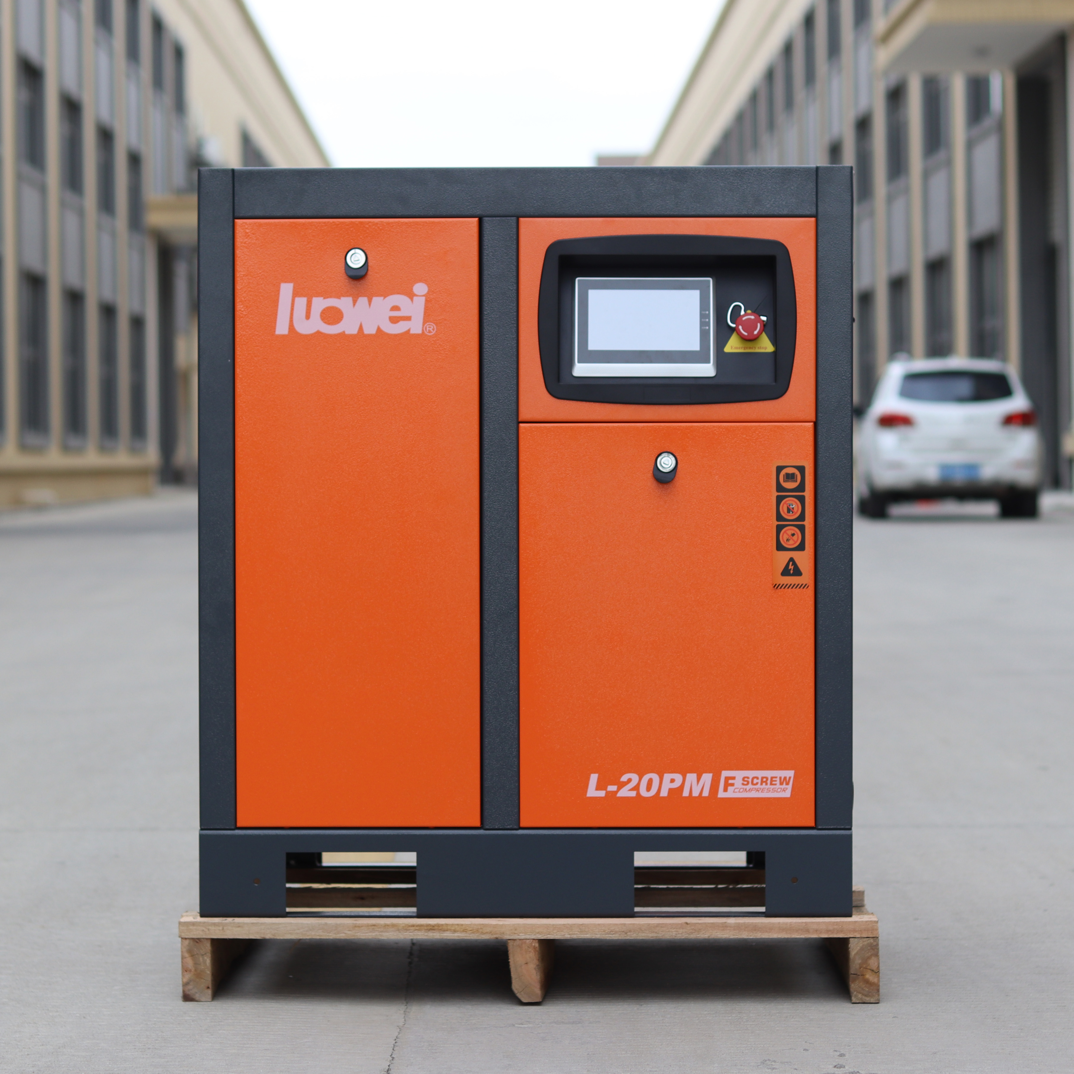 Luowei 20HP PM-VSD Screw Air Compressor | IE4 Energy Saving Silent Rotary Air Compressor 380V 8-13 Bar Industrial Air Compressor