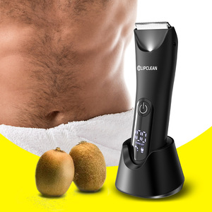 Recortadora de Vello Corporal Impermeable y Silenciosa para Hombre, Recortadora de Bolas para la Ingle y el Vello Púbico, Cuchilla de Cerámica Reemplazable, Afeitadora Eléctrica - Product Image 3