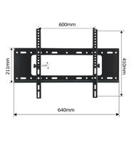 Fabricante, proveedor mayorista, soporte de montaje fijo en pared de TV de metal para interiores de 32 "-70" 50kg, superventas, soporte LED LCD