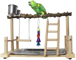 Vögel Hersteller Pet Papageien Gym Laufstall Mit Leiter Schaukeln Feeder Käfig Zubehör Übung Spielzeug