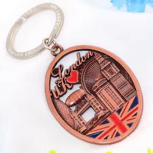Best Price Customised Logo Personalized Metal London Souvenir Tourist Gift Keychain