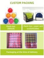 Balle de golf d'entraînement pour usage intérieur, avec logo personnalisé, design élégant, couleur personnalisée, revêtement plastique, fabriquée en usine