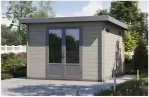 Abri de jardin EASYGREEN série D en WPC, multi-matériaux et stockage extérieur pour villa, appartement, école et cuisine - Conception préfabriquée - Product Image 4