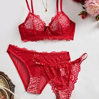 Lingerie Féminine Sexy d'Usine, Ensembles de Sous-Vêtements en Dentelle Pièce Unique, Multiples Couleurs, Lingerie Femme Évidée