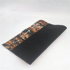 100 Polyester Ba Lớp Bất Cây Săn Bắn Ngụy Trang In Dệt Kim Lông Cừu Màu Đen Vải Cho <span class=keywords><strong>Softshell</strong></span> Áo Khoác Ngoài Trời - Product Image 4