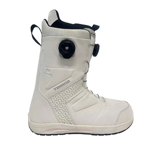 Bottes de snowboard personnalisées en gros TERROR Tech double boucle 36-45 EU noir blanc ajustement réglable durable pour débutants avancés - Product Image 2