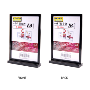 Özel masaüstü Qr kod menü ekranı tutucu standı plastik reklam A4 A5 A6 akrilik işaret tutucu - Product Image 3