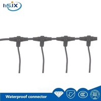 Adaptateur LED rond en cuivre HE SHENG JIA XING mâle/femelle pour lampes T5 avec connecteurs de tube à 2/3/4 broches
