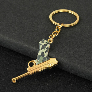 Yujiantong periferico pistola piccola lega modello Mini <span class=keywords><strong>Luger</strong></span> P08 metallo portachiavi ciondolo - Product Image 3