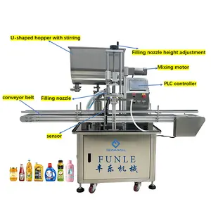 Hot sales Stainless steel Automatic Liquid Paste Single Head Filling Machine For Cream Paste Cosmetic Liquid Bottle