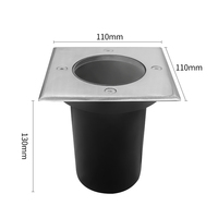 IP67 résistant aux intempéries LED pont escalier lumières 3W 5W GU10 MR16 12V aluminium extérieur Led lampe creusée pour route paysage jardin 220V