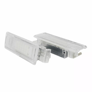 Lampes de porte LED pour Volkswagen Golf Jetta Caddy Tiguan 1KD947101, lumière blanche, coque transparente en plastique, mise à niveau et rénovation - Product Image 3
