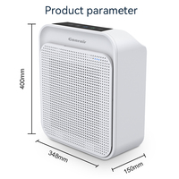 Purificateur d'air portable pour grande pièce, purificateur d'air HEPA avec un CADR élevé de 300, contrôle intelligent par application, faible bruit avec indicateur AQI