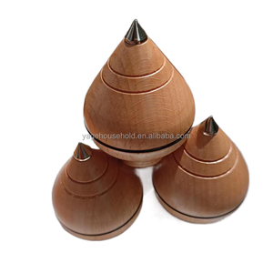 Trottola rotante per bambini in legno di faggio giocattoli per bambini artigianato in legno giocattoli giroscopici in legno per bambini - Product Image 4