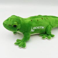Gecko vert doux en peluche personnalisé de 40cm jouet pour enfants figurine animale nouveau cadeau promotionnel en gros