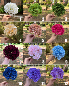 Bestseller: Fiori Artificiali di Ortensia Bordeaux in Seta per Decorazioni Matrimoniali, <span class=keywords><strong>Piante</strong></span> Finte di Ortensia all'Ingrosso - Product Image 3