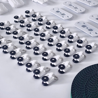 Kit de rideaux intelligents dissimulés miniatures, système de rail DIY de 1,2 à 6,2 m, super silencieux, WiFi, Zigbee, commande vocale, rail en aluminium pour salon