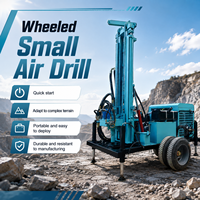 Foreuse pneumatique de construction FY-350L Diesel 350m avec pompe à engrenages pour forage de puits d'eau, équipement de forage sur roues