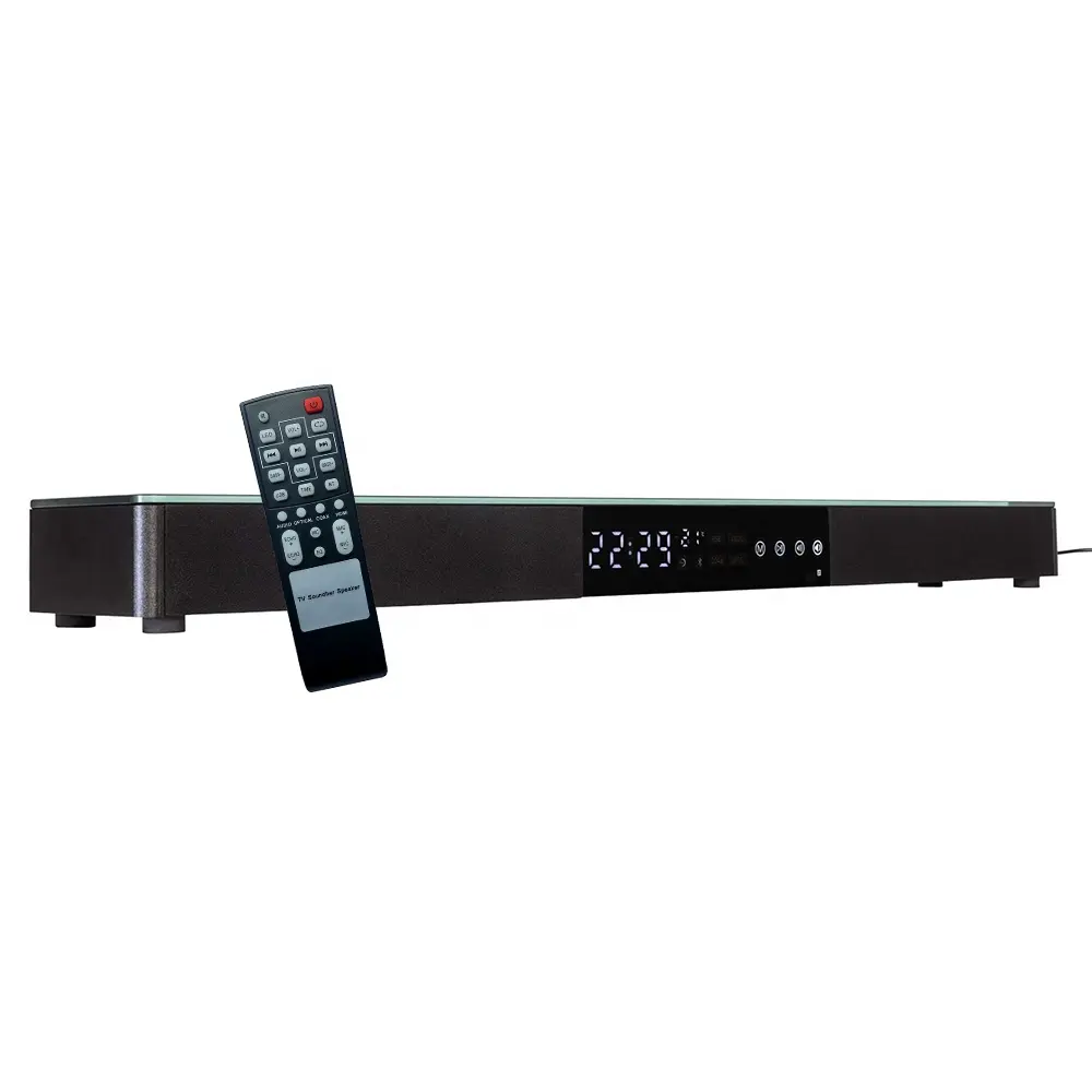 Barra de sonido LED para TV con Subwoofer incorporado, bajo/Echo ajustable, tecnología DSP, Control remoto, 80W, servicio de envío directo