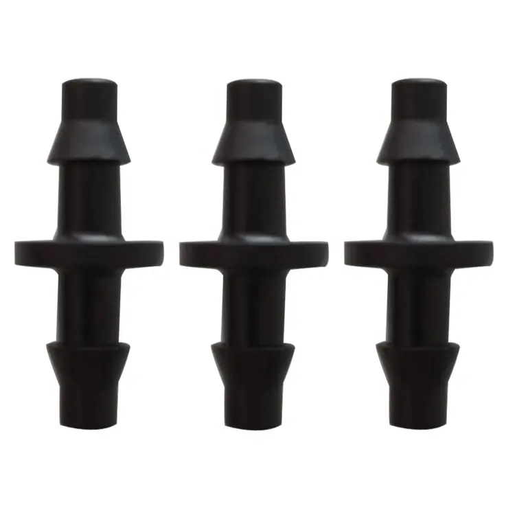 Hot Sale Garden Micro Drip Irrigation Micro Pipe Fittings Double Barbed Tube Connector For 4/7MM PVC Hose