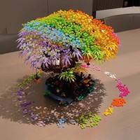 Jouet éducatif en blocs de construction en plastique, micro-particules, fleurs de cerisier, maison dans les arbres, pour filles de 14 ans et plus, vente en gros, cadeau