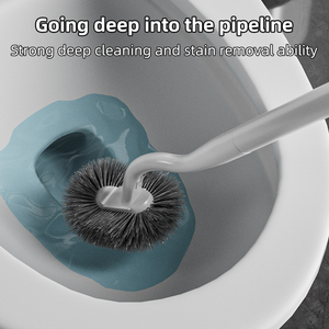 Super Easy Use Wall-Mounted Household <strong>Toilet</strong> Cleaner PP Material <strong>Wood</strong> Handle Durable <strong>Toilet</strong> <strong>Brush</strong> - Product Image 4