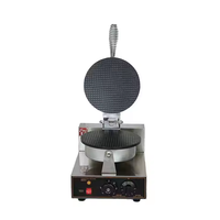 Machine à gaufres et à crêpes automatique en acier inoxydable pour usage domestique et professionnel, moteur 220V, état neuf