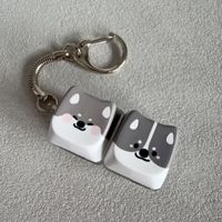 Porte-clés Fidget PBT pour chien, jouet à interrupteur mécanique, pendentif portable à pression pour doigt, porte-clés