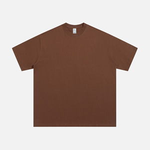 T-shirt homme coupe ample, poids lourd 320 GSM, couleur unie, coupe carrée courte, décontracté, surdimensionné, haute qualité - Product Image 6