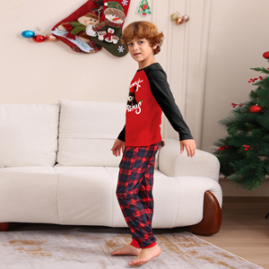 Vente en gros de tenues Mommy Me Ensemble de pyjamas assortis pour la <span class=keywords><strong>famille</strong></span> de Noël Pyjamas grande taille pour enfants avec maman et fille - Product Image 6