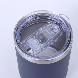 Logo personnalisé gobelet à revêtement en poudre 10oz Lowball tasse de voyage isolée sous vide à double paroi en acier inoxydable gobelet à café classique - Product Image 5