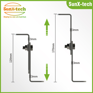 Supports de montage réglables pour panneaux solaires, supports en forme de L, kit de montage pour panneaux solaires pour <span class=keywords><strong>camping</strong></span>-cars, remorques, bateaux, yachts, murs - Product Image 3