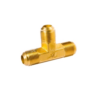 Conector JIC de Latón de 3/8"1/2"3/8" Resistente a la Corrosión °   Conector en T Flare con Rosca BSPT para Tuberías de Yate Marino, Fabricado en Taiwán - Product Image 3