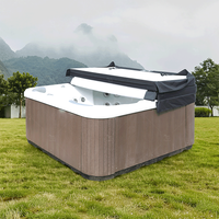 Cubierta para Spa o Jacuzzi TSPK Personalizada, Moderna, Anti-UV, Térmica, Resistente al Agua, Certificada por ASTM, con 1 Año de Garantía, para Exteriores, de Oxford