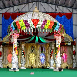 Kalyan South Indian Wedding Mandap Decor South Indian Style Wedding Mandap Decor South Indian Tirupati Wedding Mandap Setup - Product Image 1