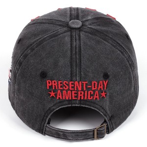 Cappello Americano Lavato 1964 con Ricamo, Berretto da Baseball Stile Vintage Europeo e Americano, Cappello da Sole Sbiadito con Visiera, Cappello con Bandiera Ricamata - Product Image 3