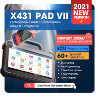 Lancement x431 pad 7 24v 12v obd2 hdlll camion lourd mise à jour gratuite 2 ans clé de voiture immo module injecteur testeur machine de diagnostic