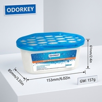 Lot de 2 déshumidificateurs jetables 300 ml au CaCl2, anti-humidité, pour petits espaces/tiroirs – Vente directe usine