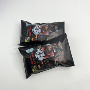 Matte Black & Silver Poly Mailer Bags with Custom Print Logo - Self-Seal Shipping Envelopes for Sweater Swimsuit Sweatshirts - Product Image 5