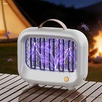 Nouvelle Génération Lampe Anti-Moustiques LED Portable d'Intérieur à Aspiration pour Piège à Mouches Électrique/à Piles ABS+PS Destructeur d'Insectes pour Chambre à Coucher
