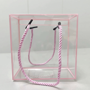 <span class=keywords><strong>Cajas</strong></span> de <span class=keywords><strong>Regalo</strong></span> de Plástico PET Transparente Personalizables, con Asas, en Tamaños Pequeño, Mediano y Grande, <span class=keywords><strong>para</strong></span> Dulces y Bodas, Gran Venta - Product Image 3