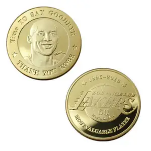 स्टॉक मोल्ड कोबे ब्रायंट स्मारक सिक्के उपहार पदकों घर सजावट अमेरिका शैली सिक्का संग्रह अमेरिका बास्केटबॉल प्लेयर