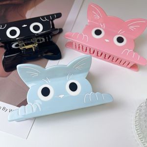Jepit Rambut Akrilik Desain Kustom QianJin Motif Kucing Kartun, Jepit Rambut Model Cakar Hiu, Jepit Rambut Sederhana Manis, Gaya Imut untuk Aksesoris Wanita - Product Image 4
