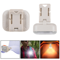 Lampu Kepala Kerja Luar Ruangan LED COB USB Isi Ulang Mini Portabel Tahan Air Lampu Merah Biru untuk Memancing Berkemah Lampu Kepala Kerja