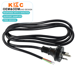 Cable de alimentación de CA de 3 pines estándar SAA de Australia, cable de conexión de 220V 10A con extremo desnudo, para cableado de electrodomésticos, cobre puro - Product Image 2