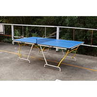 Table de ping-pong pliable et portable, modèle standard pour la maison, pour le loisir et l'entraînement, construction en MDF