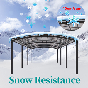 Nouveau design de carport en polycarbonate avec structure en aluminium, double - Product Image 6