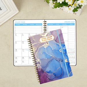 Custom 2024-2025 Spiral Binding <b>A5</b> Agenda <b>Notebook</b> Day Planner Weekly <b>with</b> <b>Dividers</b>-Gift Option - Product Image 4