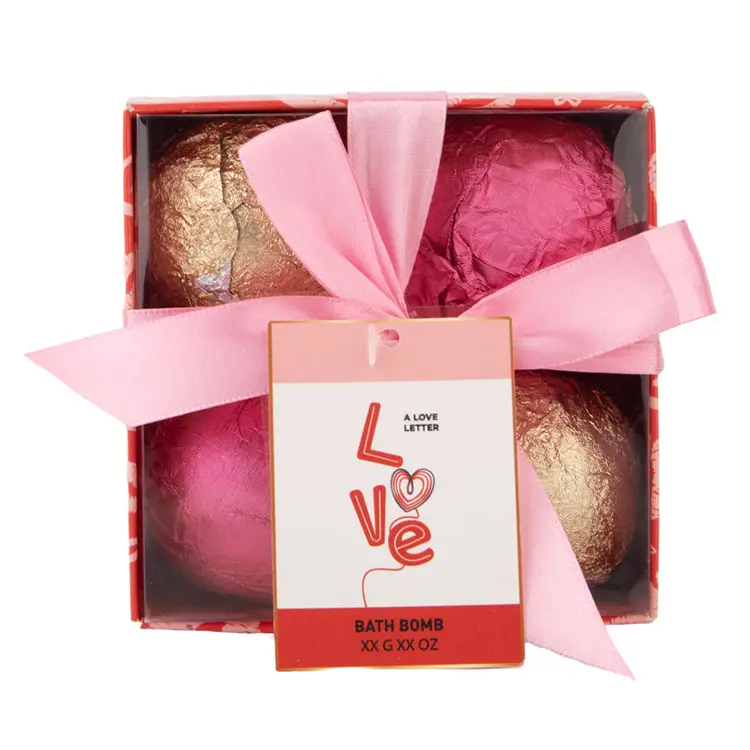 Relax Holiday Luxury Spa Gift Set Ball Organic Fizzy Valentine's Day Products Bath Bomb